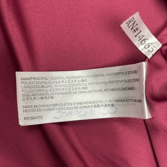 Keepsake Keep Watch Strapless Mini Cocktail Party Dress Red Plum Large - Picture 10 of 12